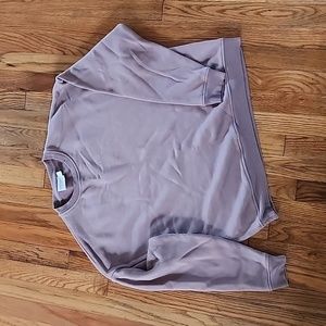 Cozy Earth Large CityScape Pullover Crew Sweatshirt Dusty Orchid